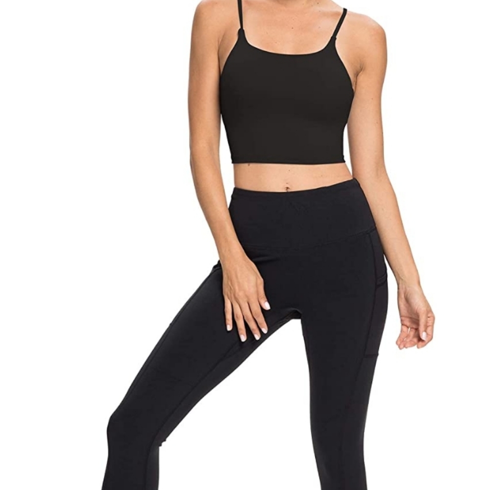 Workout tank top bra